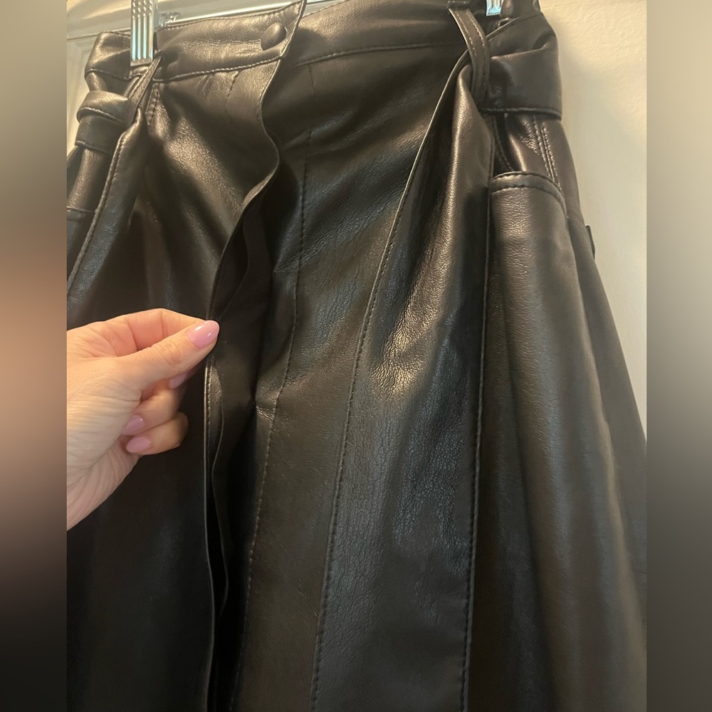 NANUSHKA Vegan Leather Meda Belted Mini Skirt - Picture 9 of 13